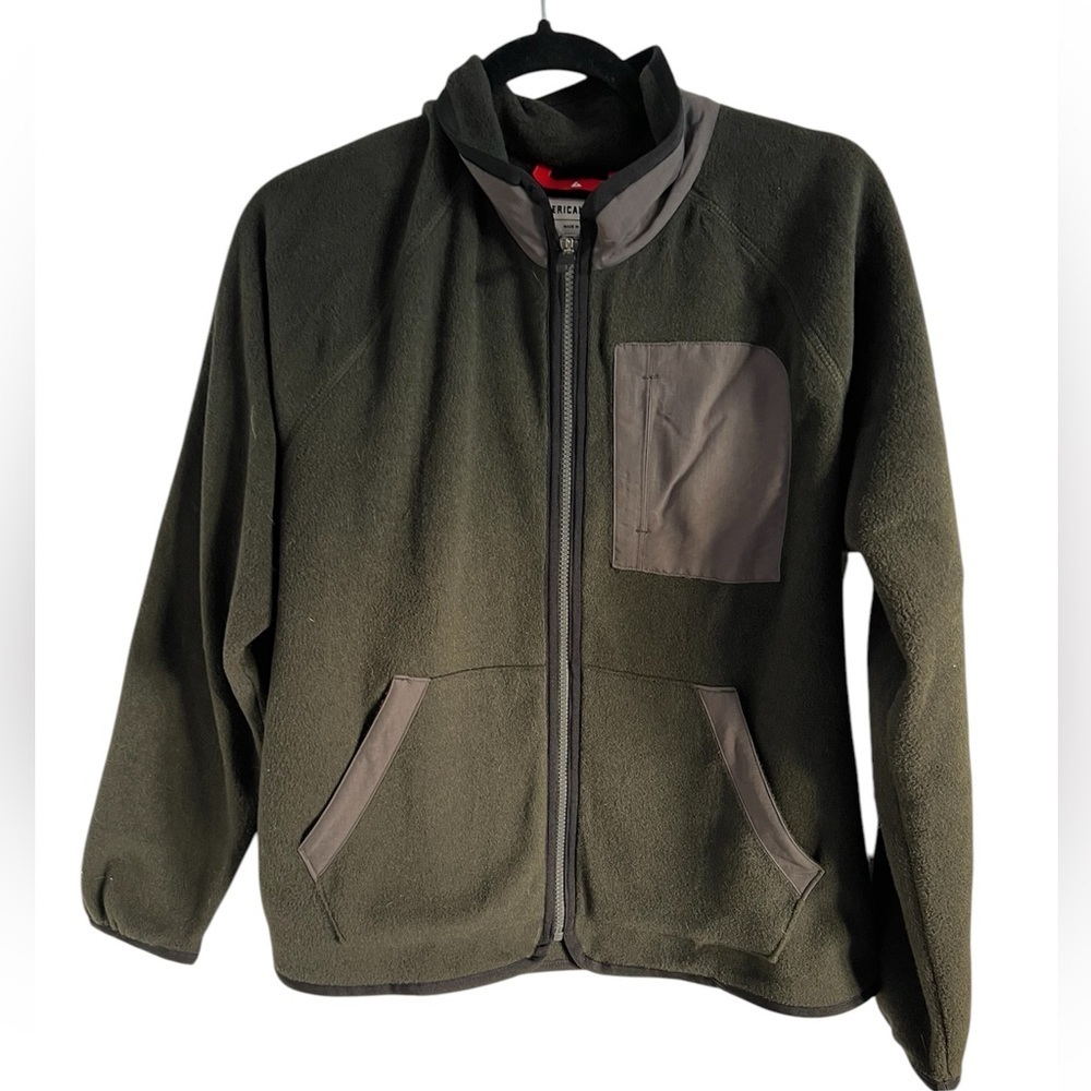 American Giant Olive Green Fleece, size XL